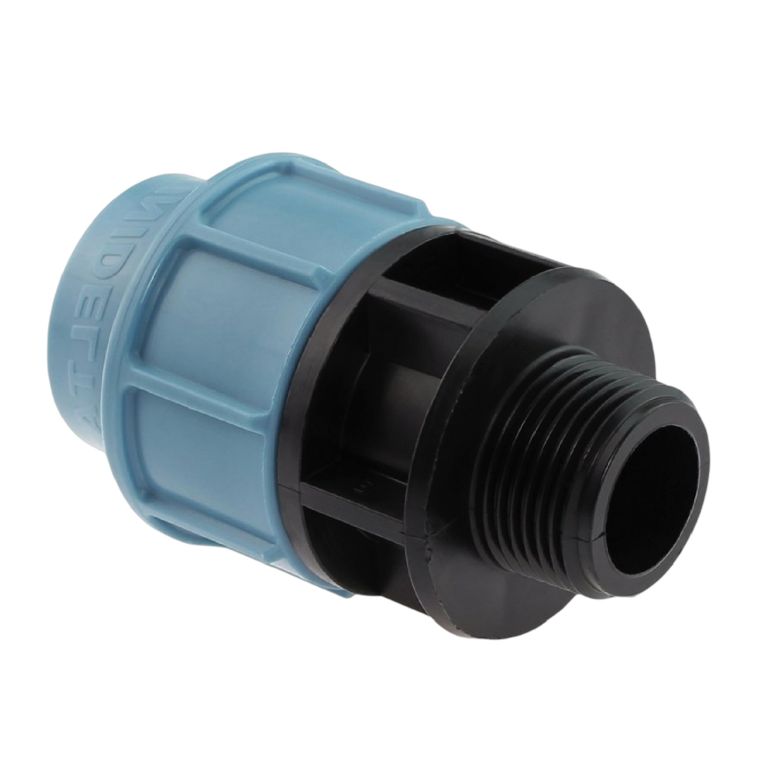 110 mm x 4" PE PP Fitting Klemm Verbinder Verschraubung Muffe Rohr Kupplung x AG DVGW - Unidelta