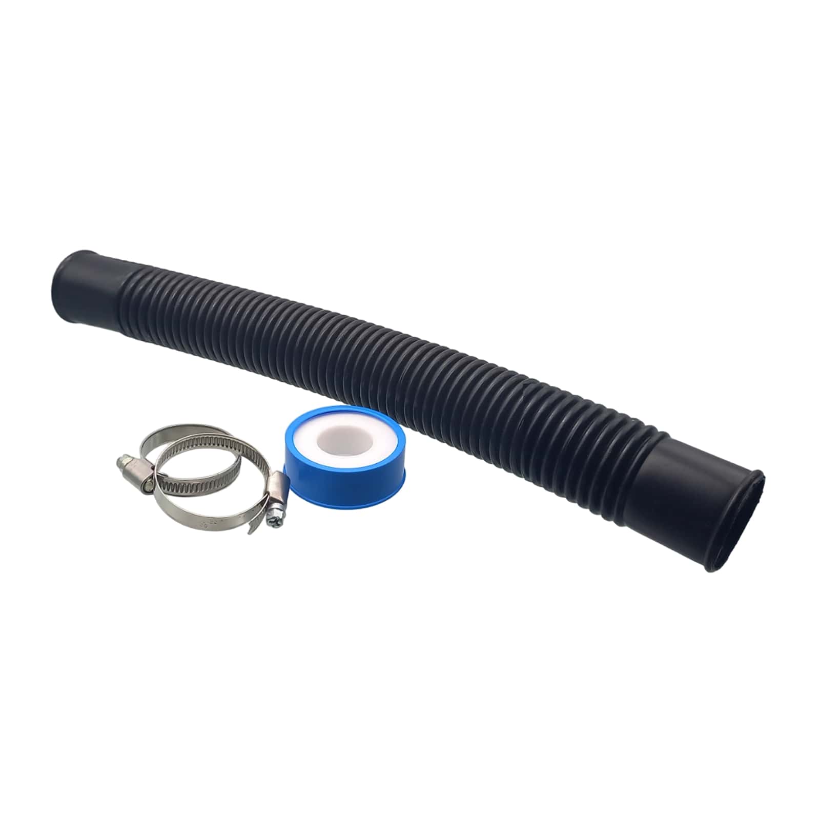 38 mm Pool Schwimmbad Pumpen Sandfilter Anschluss Schlauch Set 0,45m schwarz