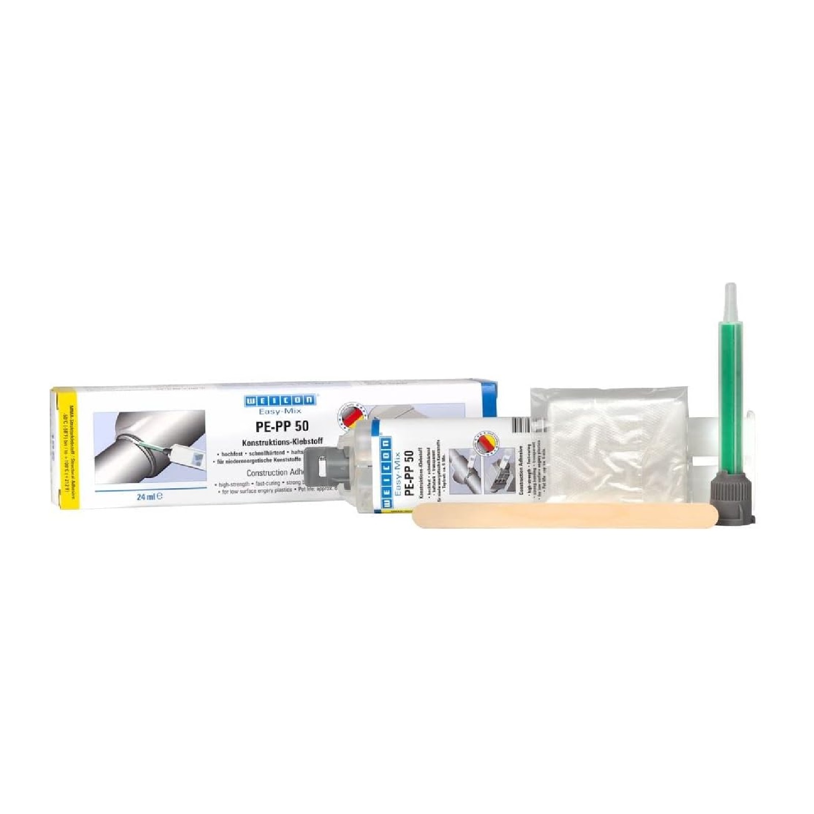 Easy-Mix PE-PP 50 Kunststoff Kleber Reparatur SET 24 ml - transparent