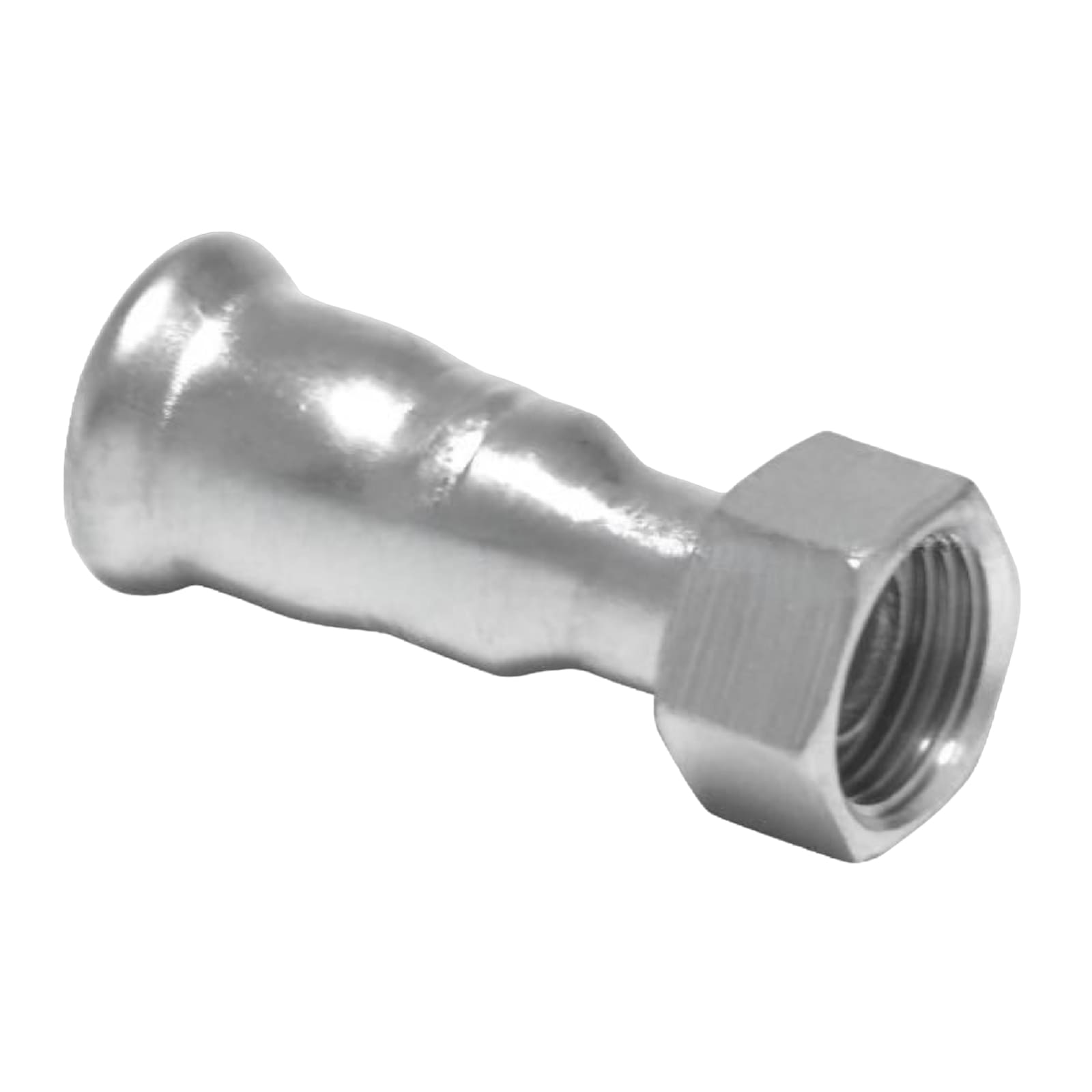 54 mm x 2" Pressmuffe x Innengewinde IG Edelstahl AISI 316 Fittings PN 16 bar