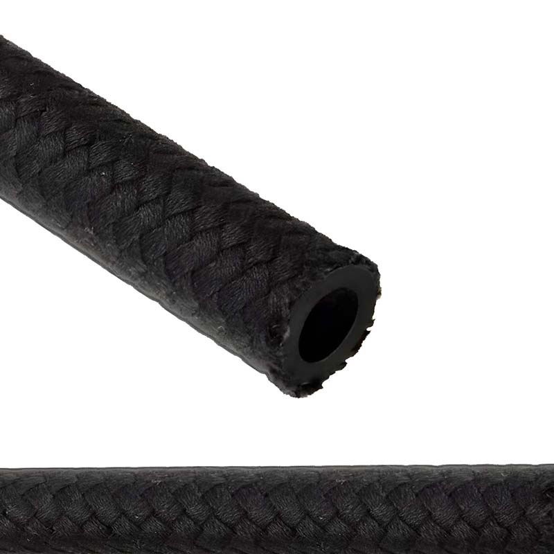 7,5 x 12,5 mm Kraftstoff Benzin Öl Schlauch Textilgeflecht NBR schwarz DIN 73379 - PN 7 bar