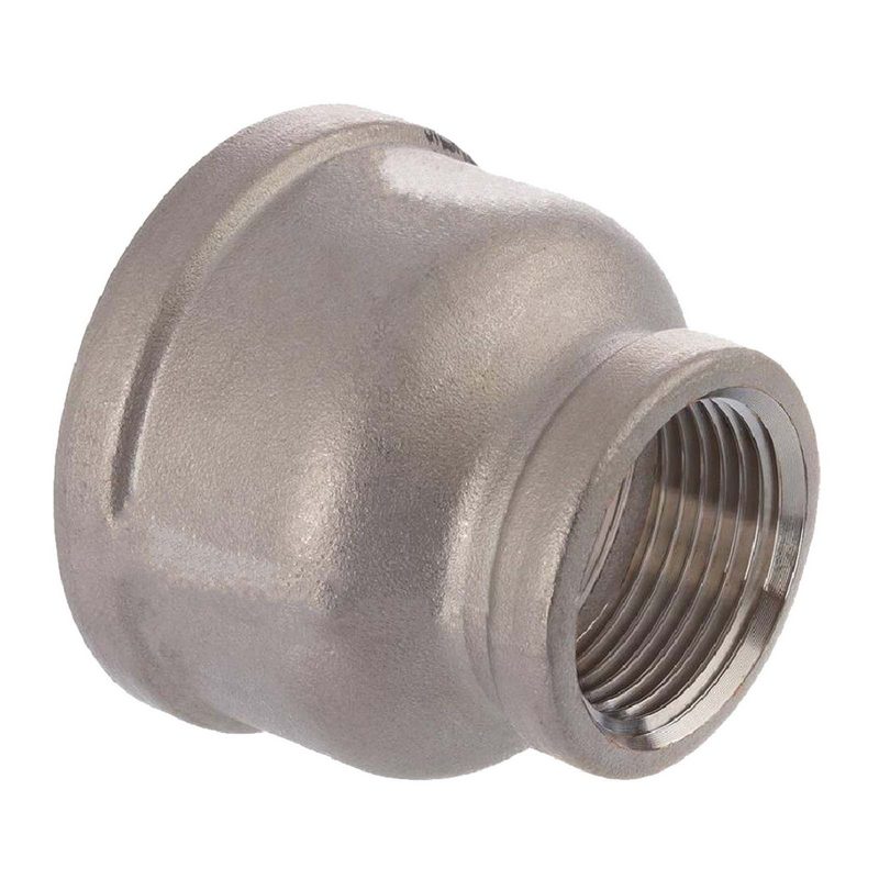 3/8" Edelstahl Fitting V4A AISI 316 Nr. 240 - Reduziermuffe Innen x Innengewinde IG - 3/8 "x 1/4" - PN 16 bar
