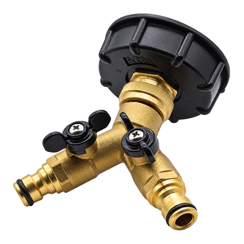 S60 x 6 IBC Adapter Y-Verteiler Click-Anschluss Quick Connect