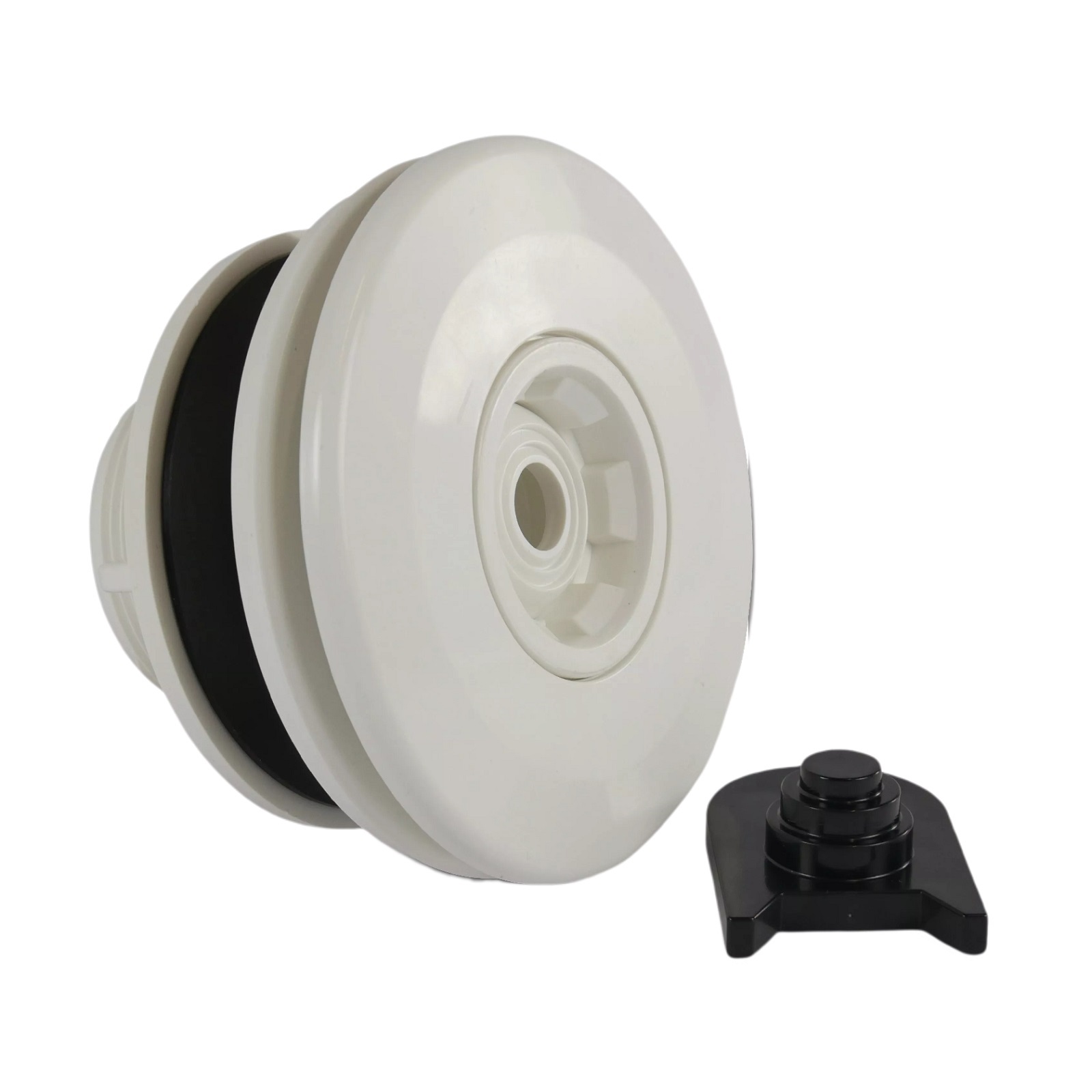 50 mm x 2" ABS Einlauf Düse Pool Schwimmbad Klebemuffe x M5 Außengewinde - 14 mm Düse