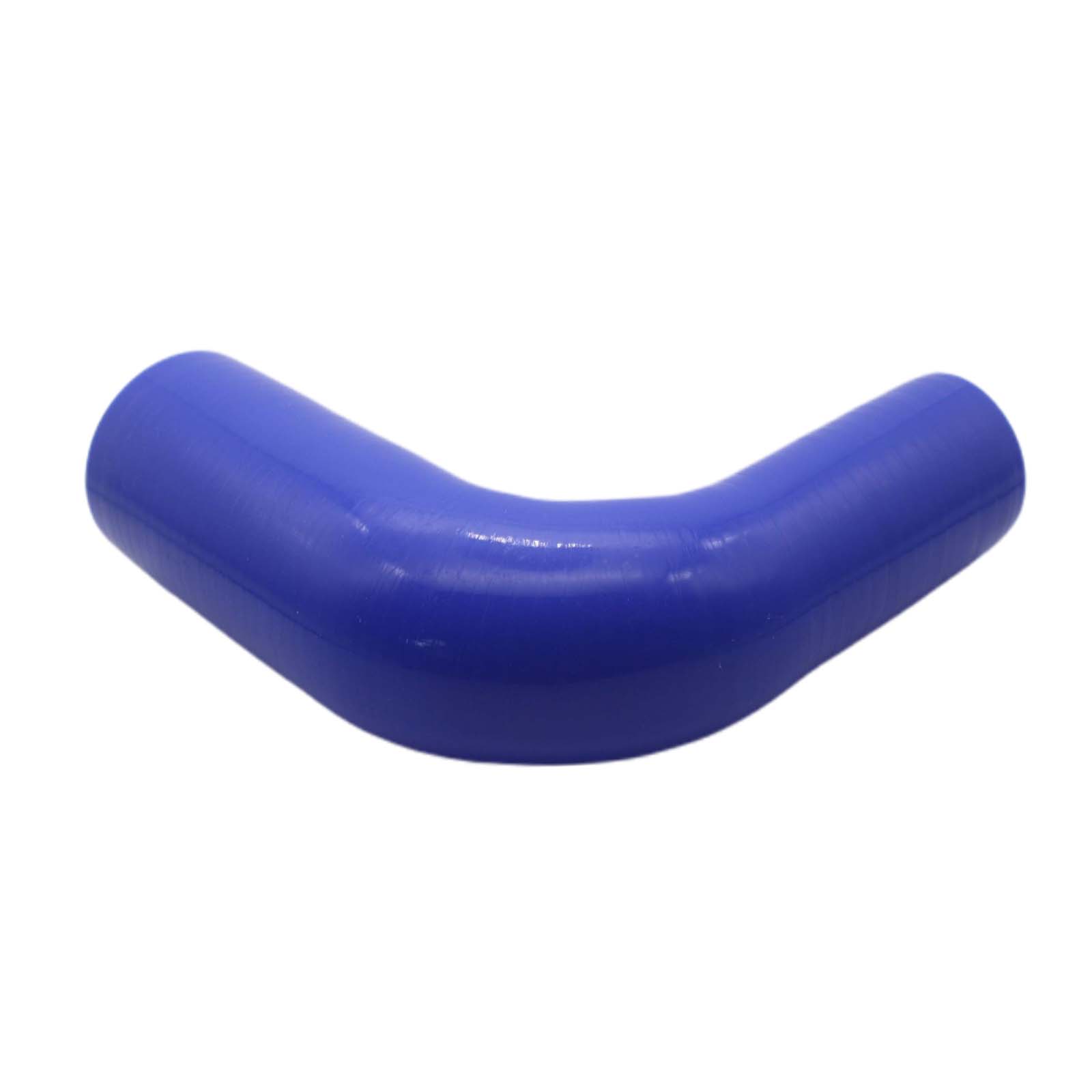 80 -> 90 mm ID Kühlerschlauch Reduktion 90° Verbinder Silikon LLK Ladeluft Kühlmittel Schlauch blau - 150mm
