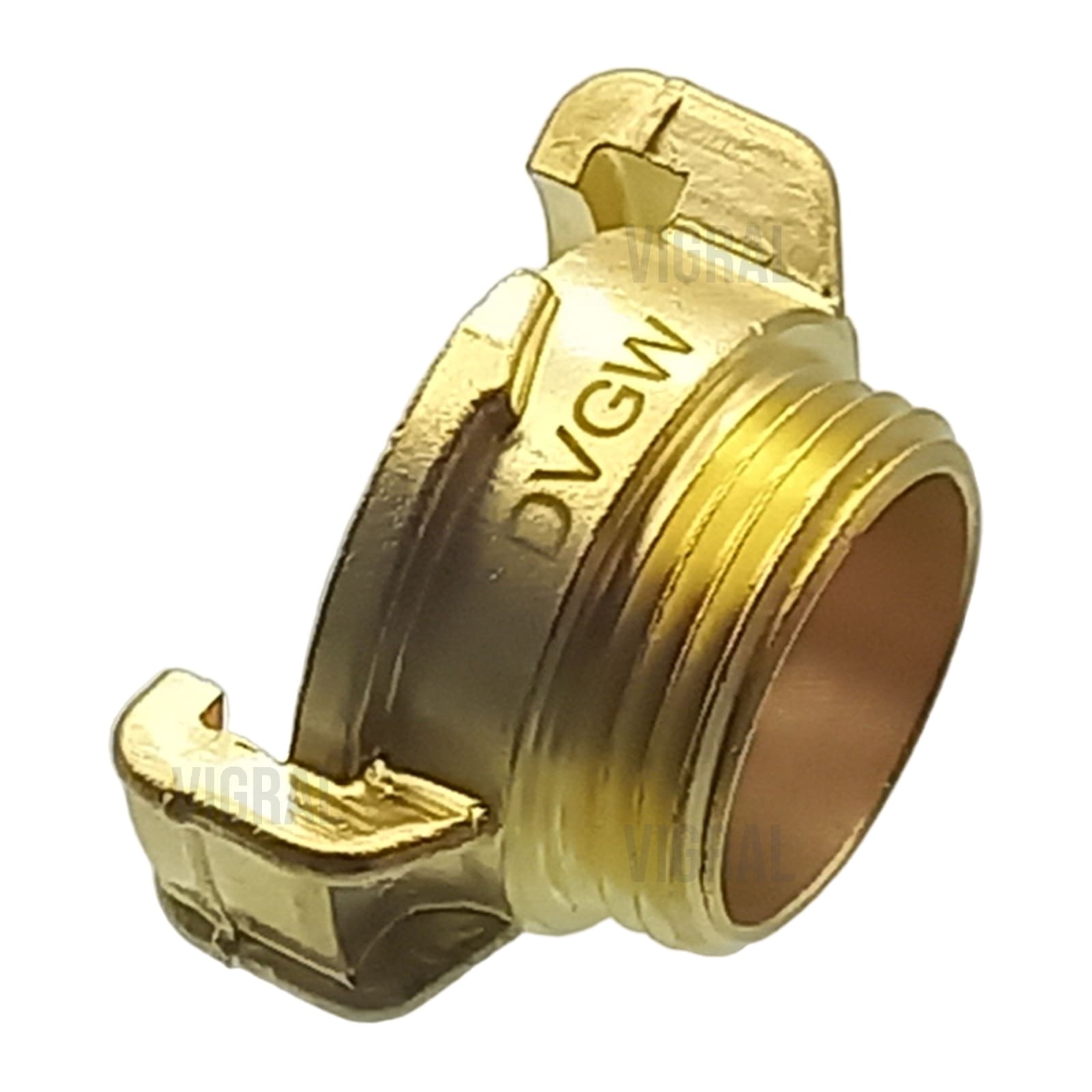 1 1/2" GEKA plus Schnell Kupplung Gewindestück Außengewinde AG Messing KTW-A DVGW - PN 40 bar