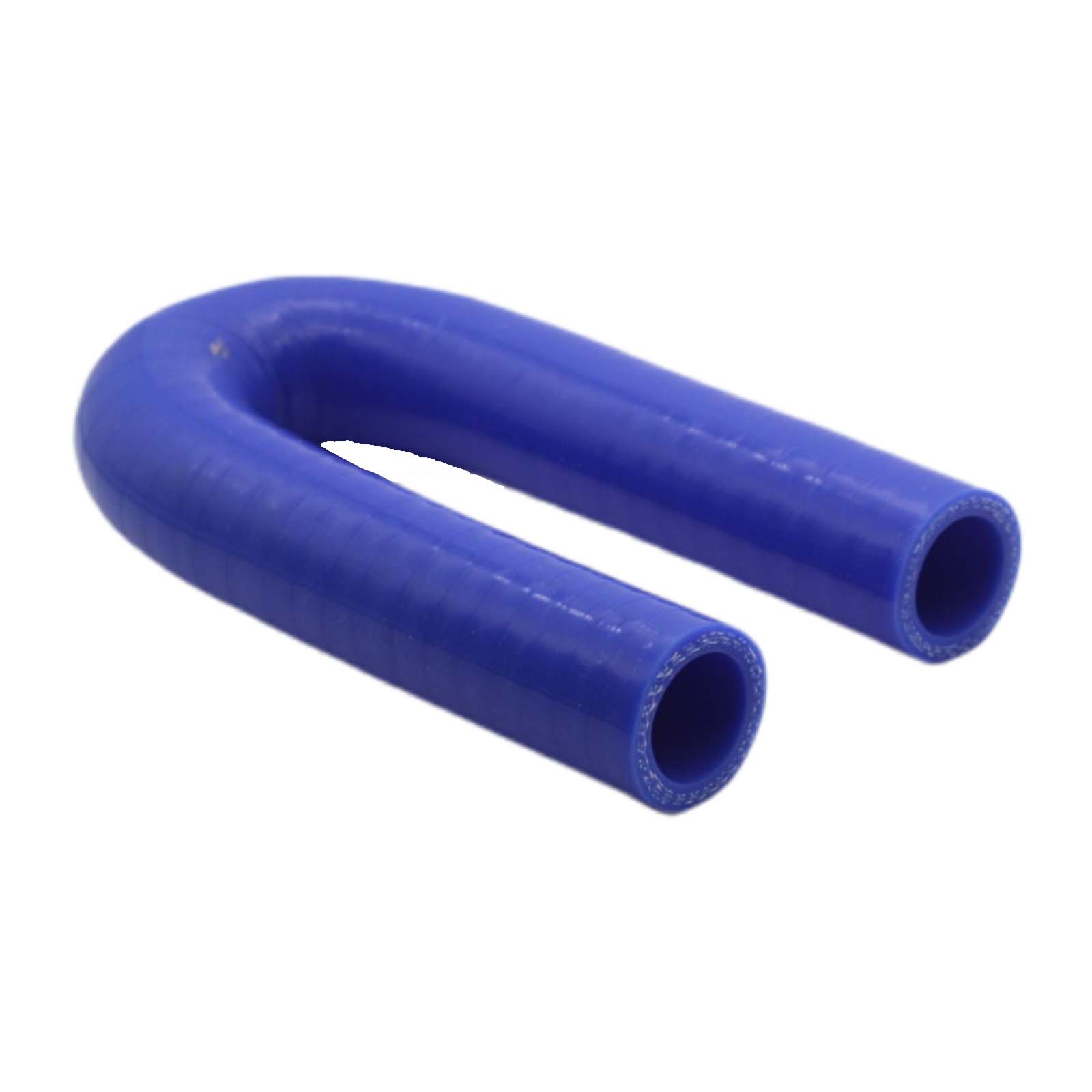 64 x 74 mm Kühlerschlauch LLK Silikon Bogen Krümmer Schlauch 180° Grad blau