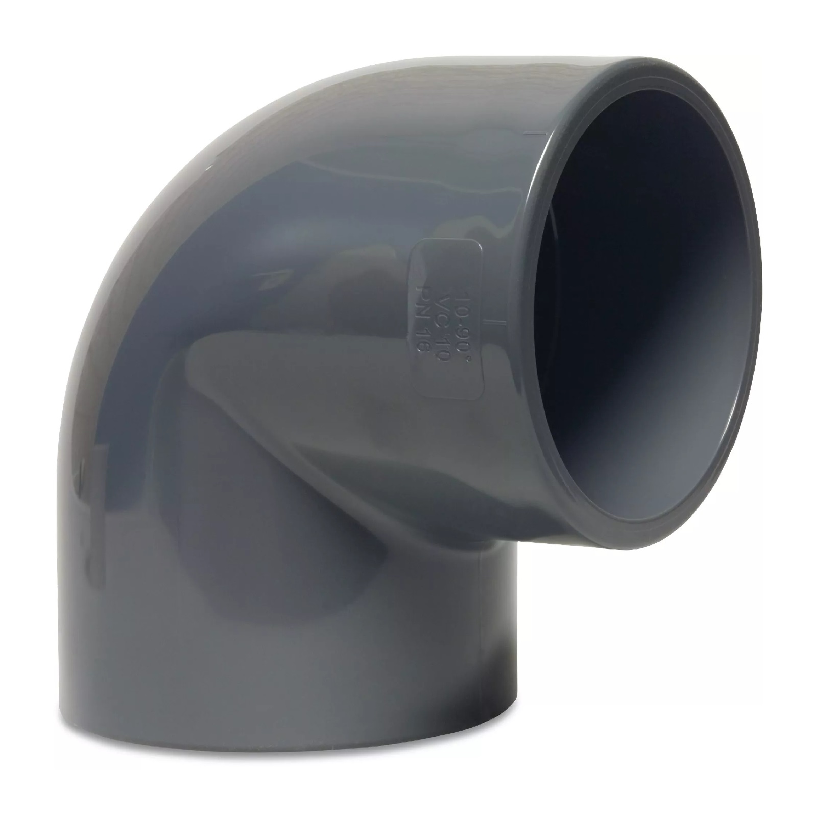 400 mm PVC Klebe Fitting Winkel 90° Muffe Verbinder - PN 10 bar