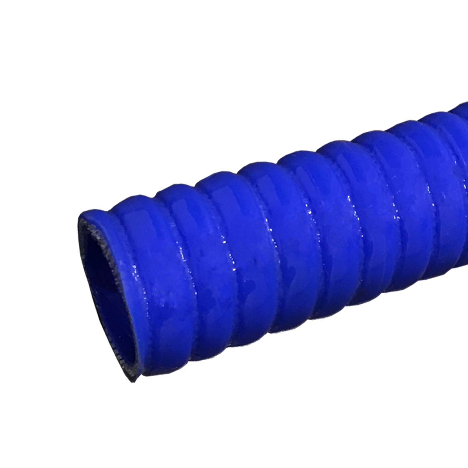 38 x 46 mm leicht flexibler Kühlerschlauch Silikon LLK Ladeluft Kühlmittel Schlauch blau PN 3 bar - 5,0 m Länge