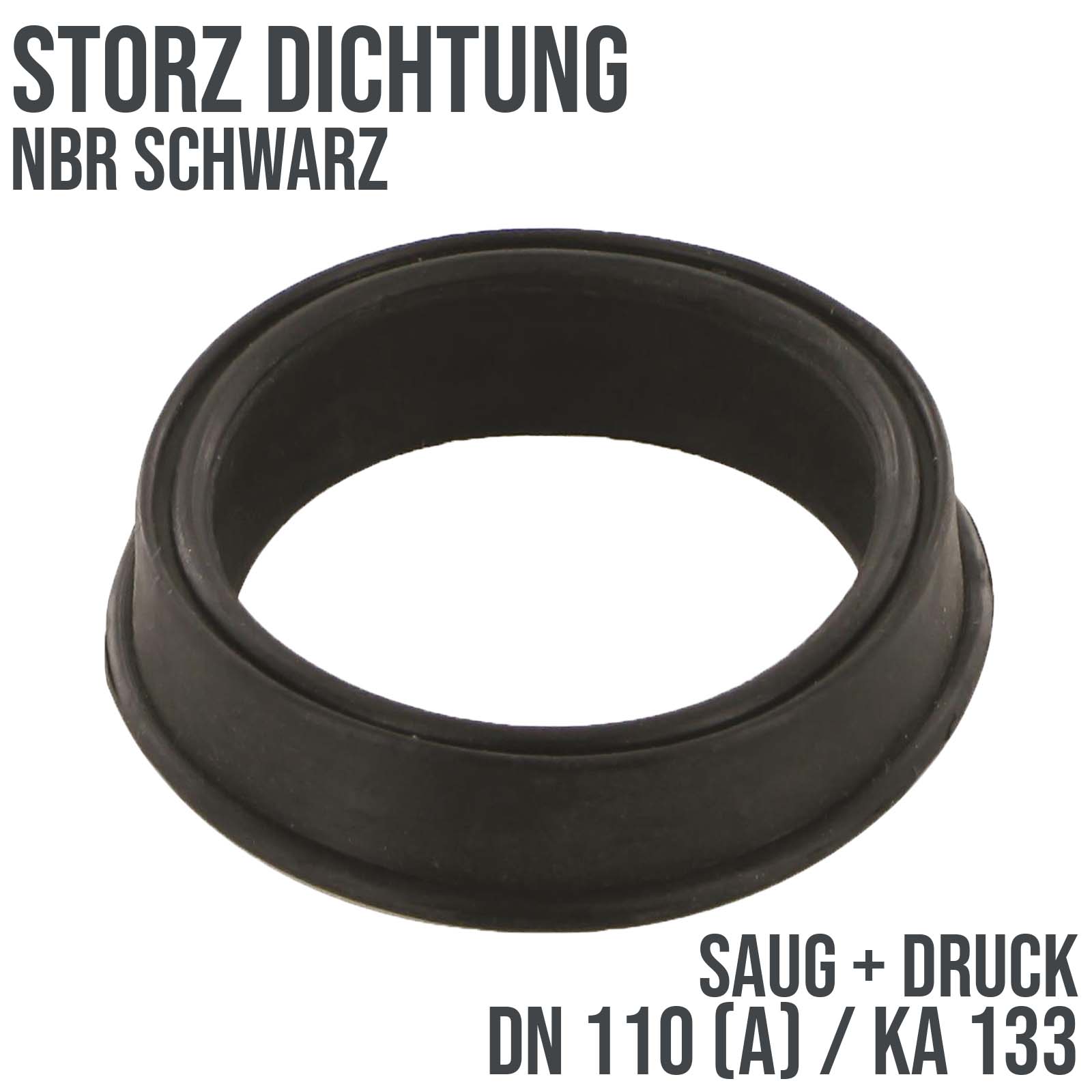 Dichtung STORZ  A DN 110 KA 133 Kupplung (Saug/Druck) NBR schwarz