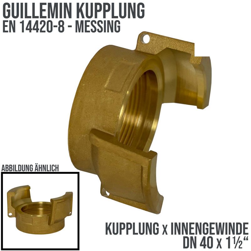 DN 40 Guillemin Kupplung BSPP Innengewinde IG 1 1/2" Messing - PN 16 bar