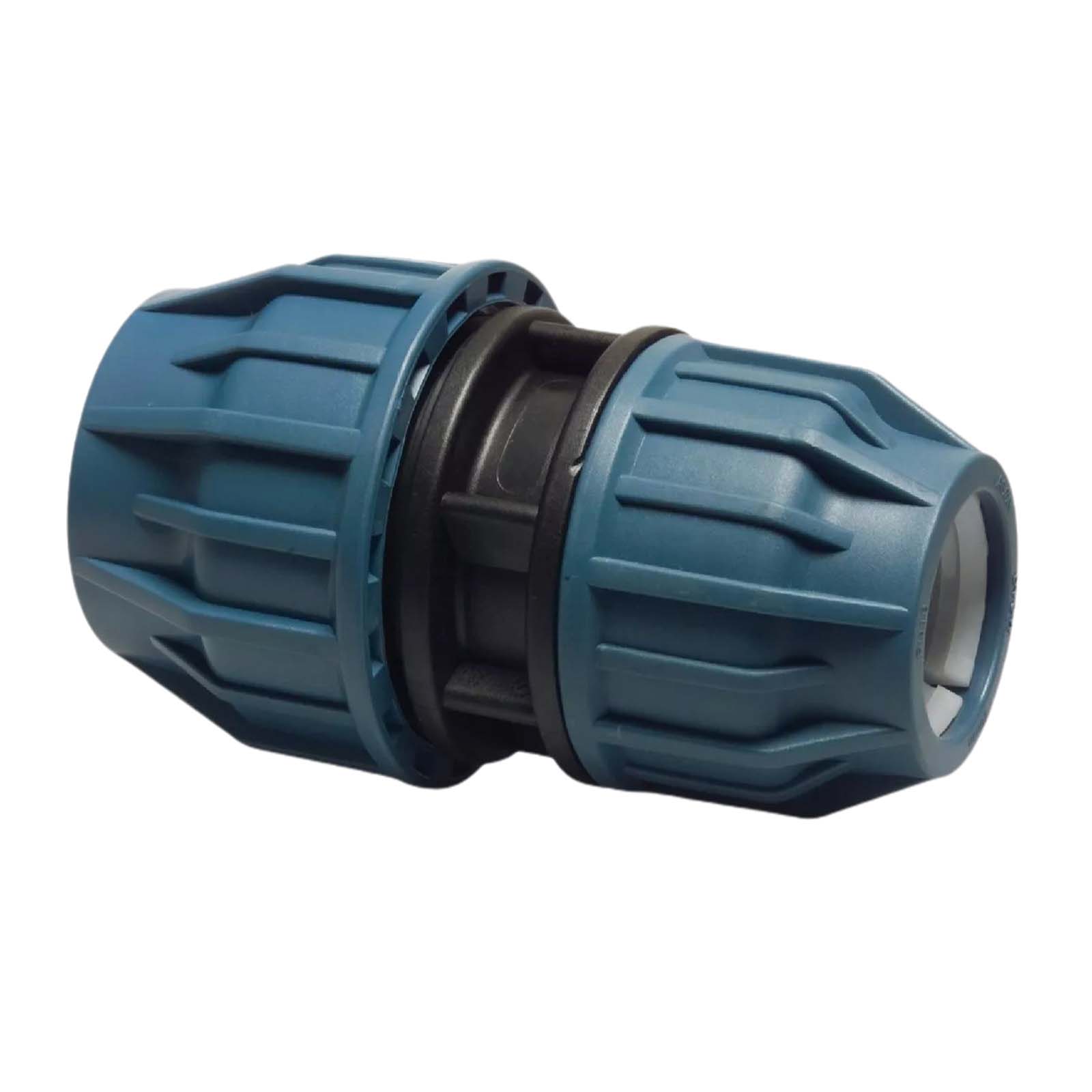 63 x 50 mm PE PP Fitting Klemm Verbinder reduziert Verschraubung Muffe Kupplung DVGW - PN 16 bar
