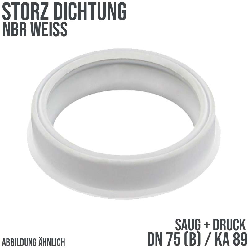 Dichtung STORZ  B DN 75 KA 89 Kupplung (Saug/Druck) NBR weiß