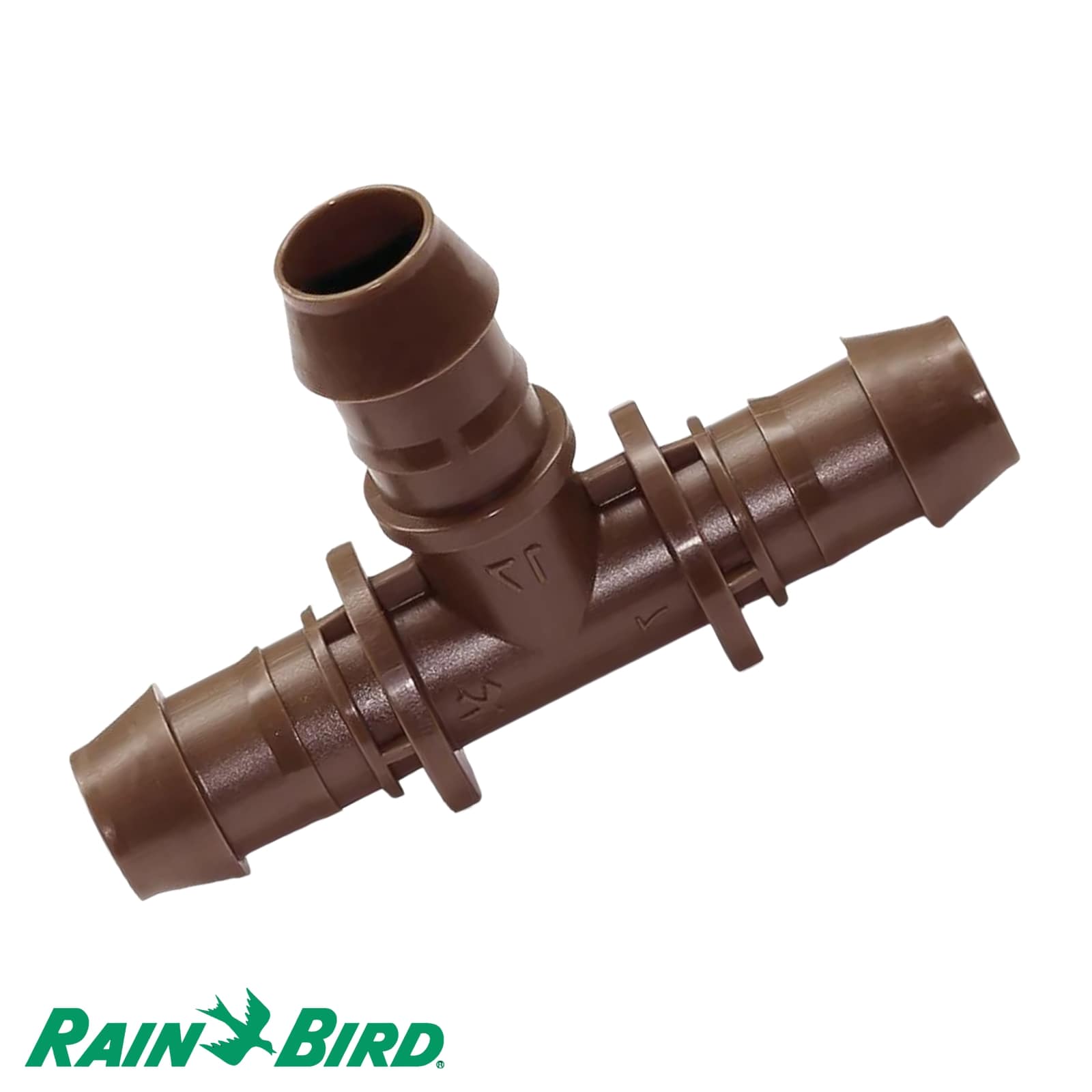 17 mm x 1/2" Rain Bird T-Stück 90° Kunststoff Tülle x Außengewinde x Tülle Tropf Fitting braun Typ XFF17 - PN 3,5 bar