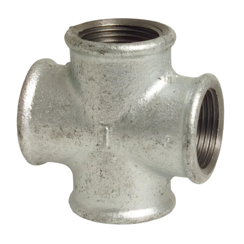 1/4" Gusseisen Temperguss Fitting Nr. 180 Kreuzstück Innengewinde IG DVGW PN 25 bar