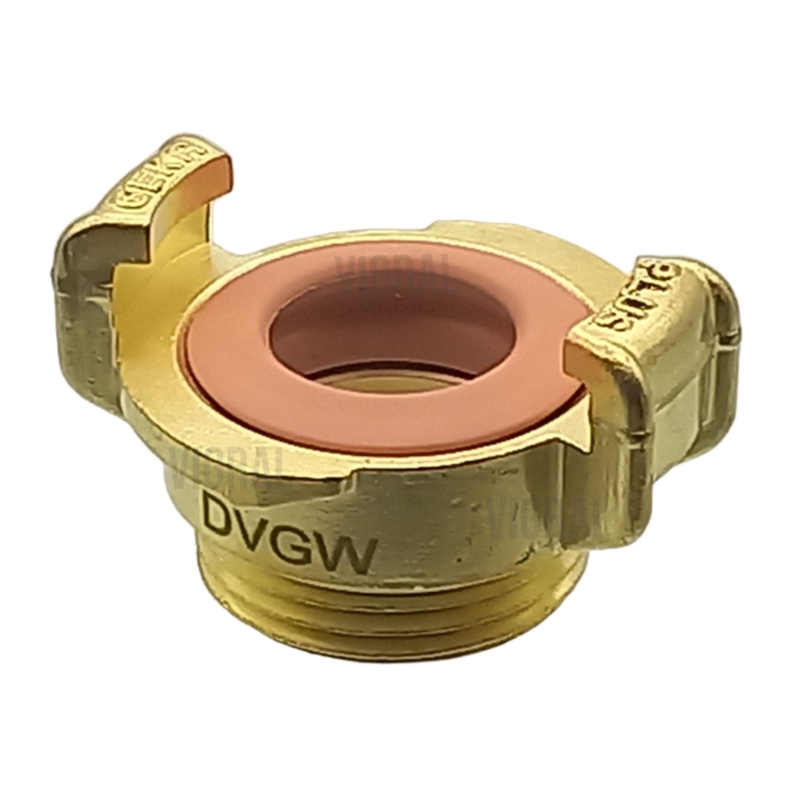 1 1/2" GEKA plus Schnell Kupplung Gewindestück Außengewinde AG Messing KTW-A DVGW - PN 40 bar