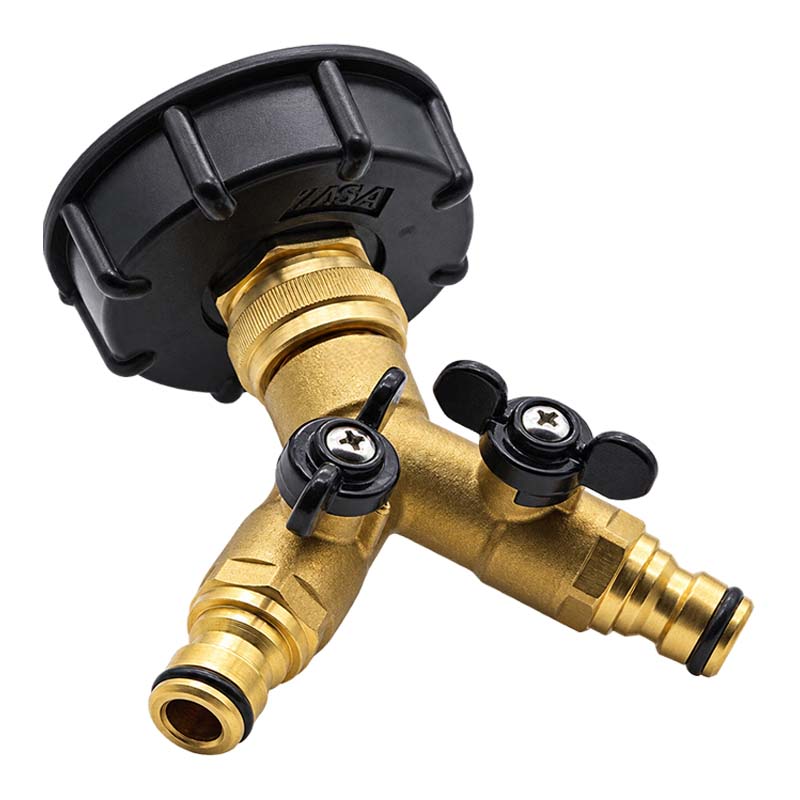 S60 x 6 IBC Adapter Y-Verteiler Click-Anschluss Quick Connect