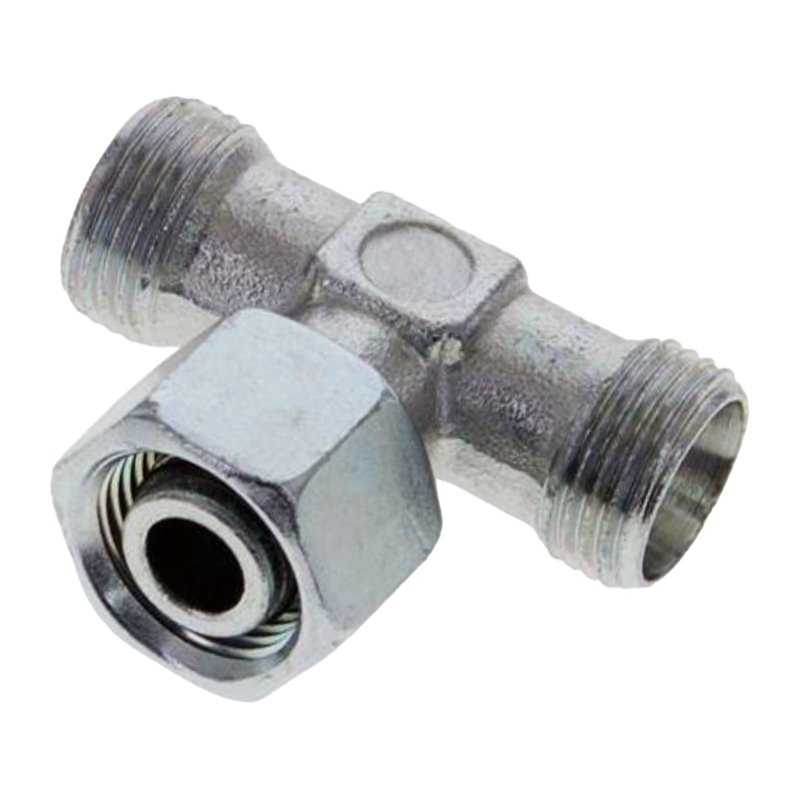 15 L Schneidring Verschraubung einstellbares T-Stück 90° M 22 x 1,5 AG x IG ohne Mutter / Schneidring - PN 315 bar