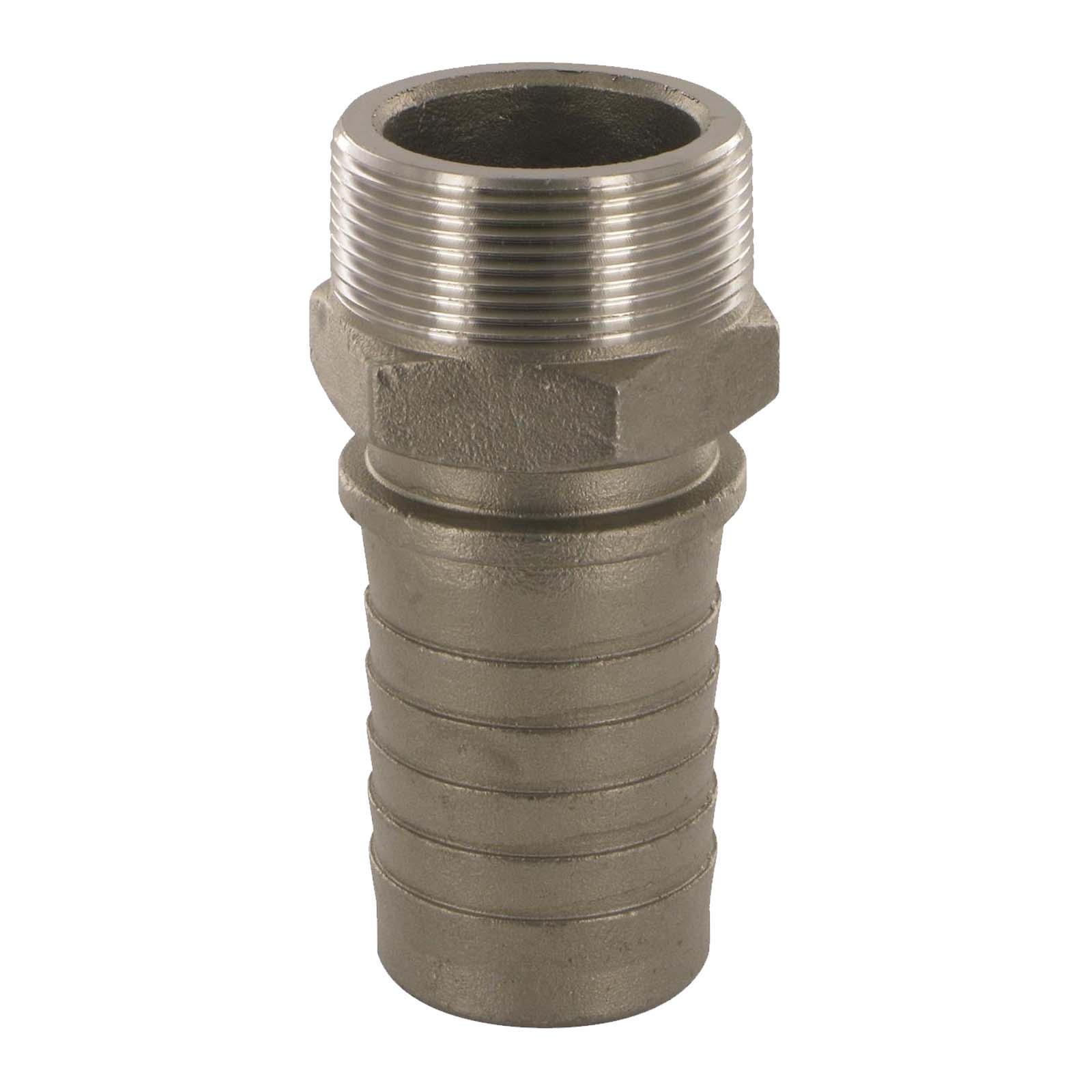2" Dampfschlaucharmatur Außengewinde Sicherungsbund Edelstahl AISI 304 Stutzen Tülle 51 mm - PN 18 bar