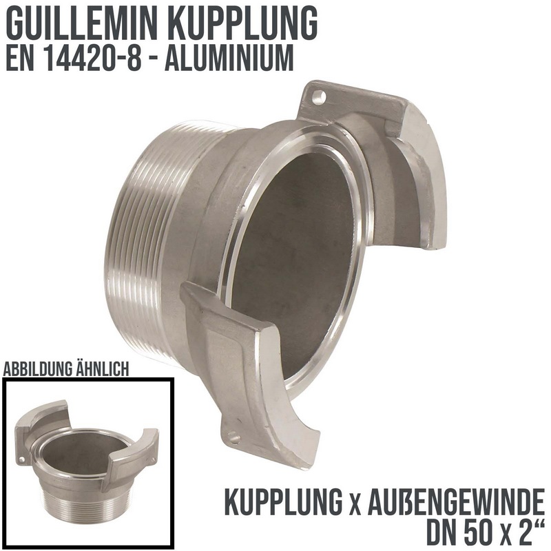 DN 50 Guillemin Kupplung BSPP Außengewinde AG 2" Aluminium - PN 16 bar
