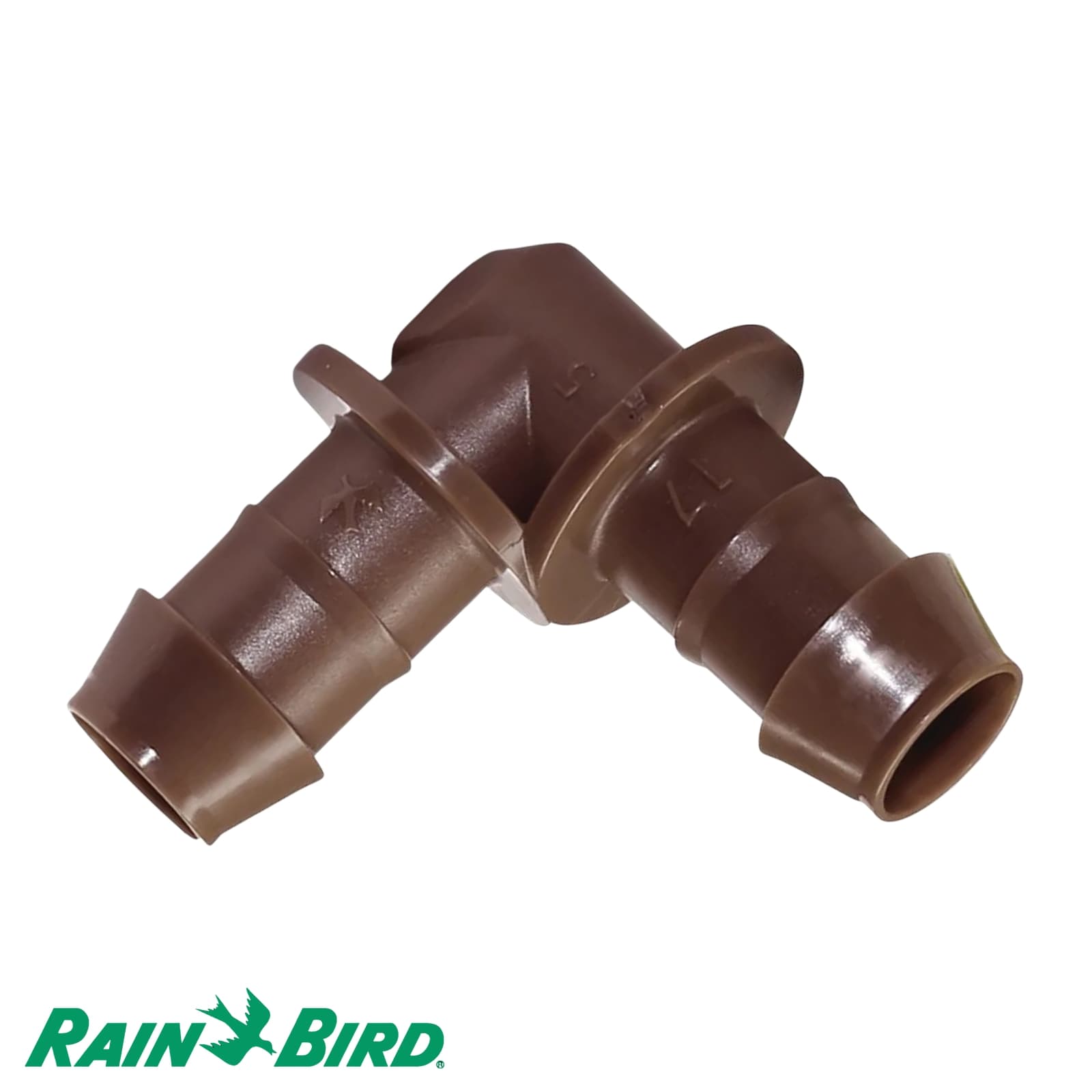 17 mm Rain Bird Winkel 90° Kunststoff Tülle Tropf Fitting braun Typ XFF17 - PN 3,5 bar