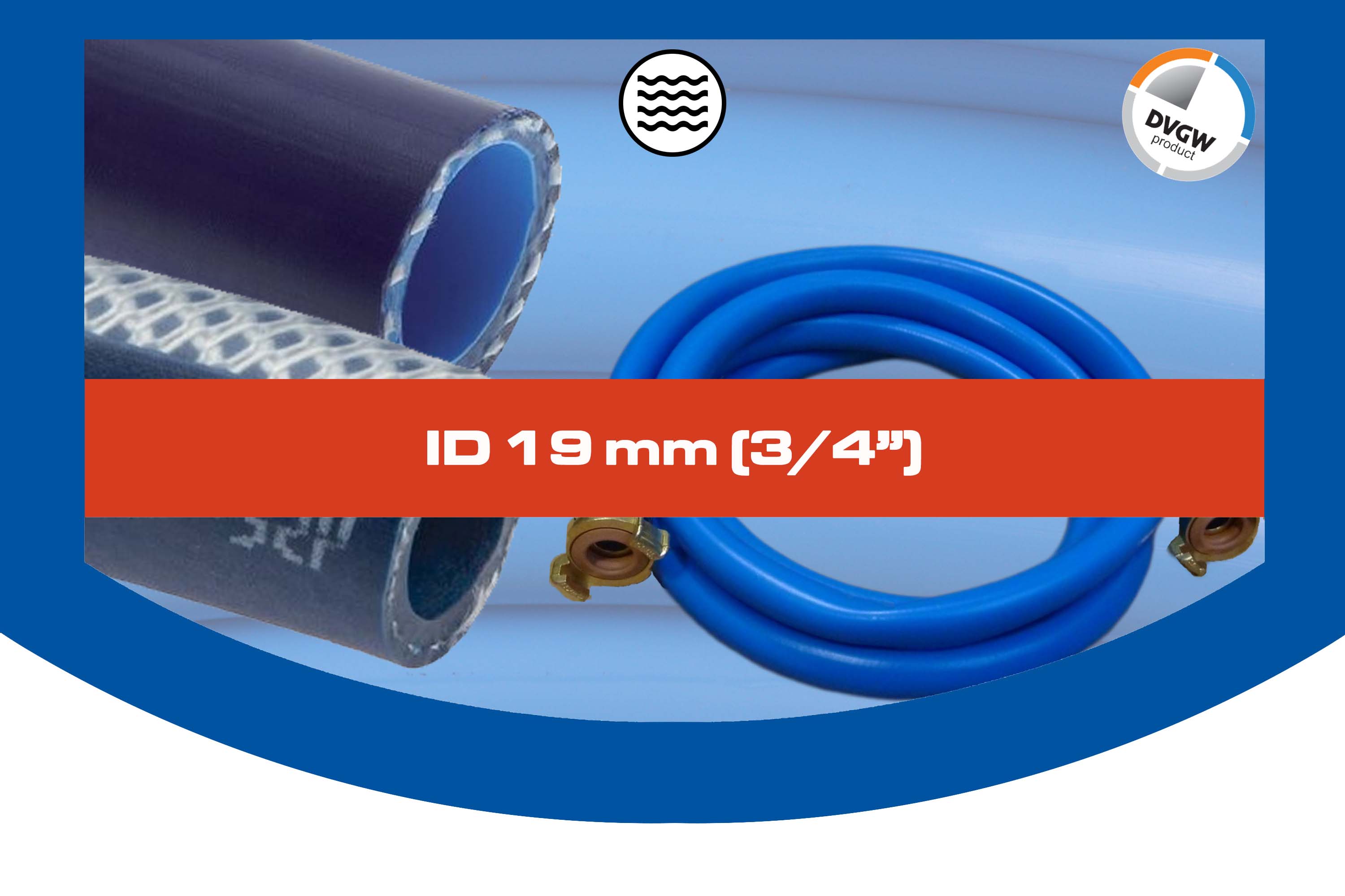 ID 19 mm (3/4") ID 19 mm (3/4")