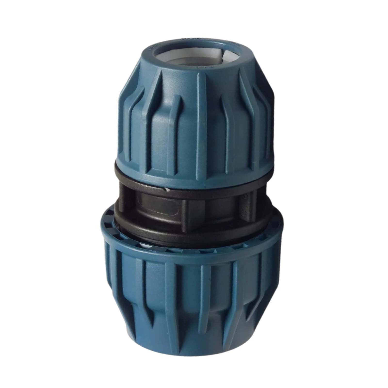 63 x 50 mm PE PP Fitting Klemm Verbinder reduziert Verschraubung Muffe Kupplung DVGW - PN 16 bar