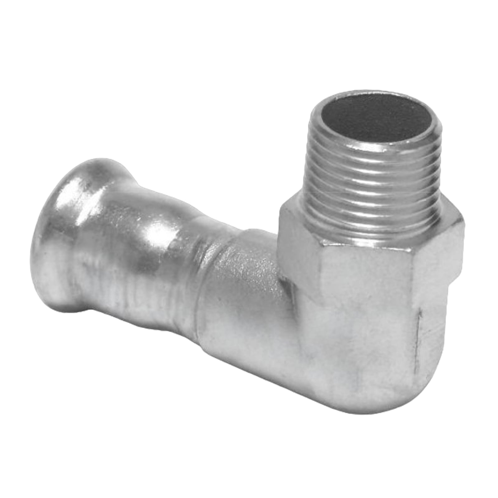 54 mm x 2" Winkel 90° Muffe x Aussengewinde AG Edelstahl AISI 316 Fittings PN 16 bar