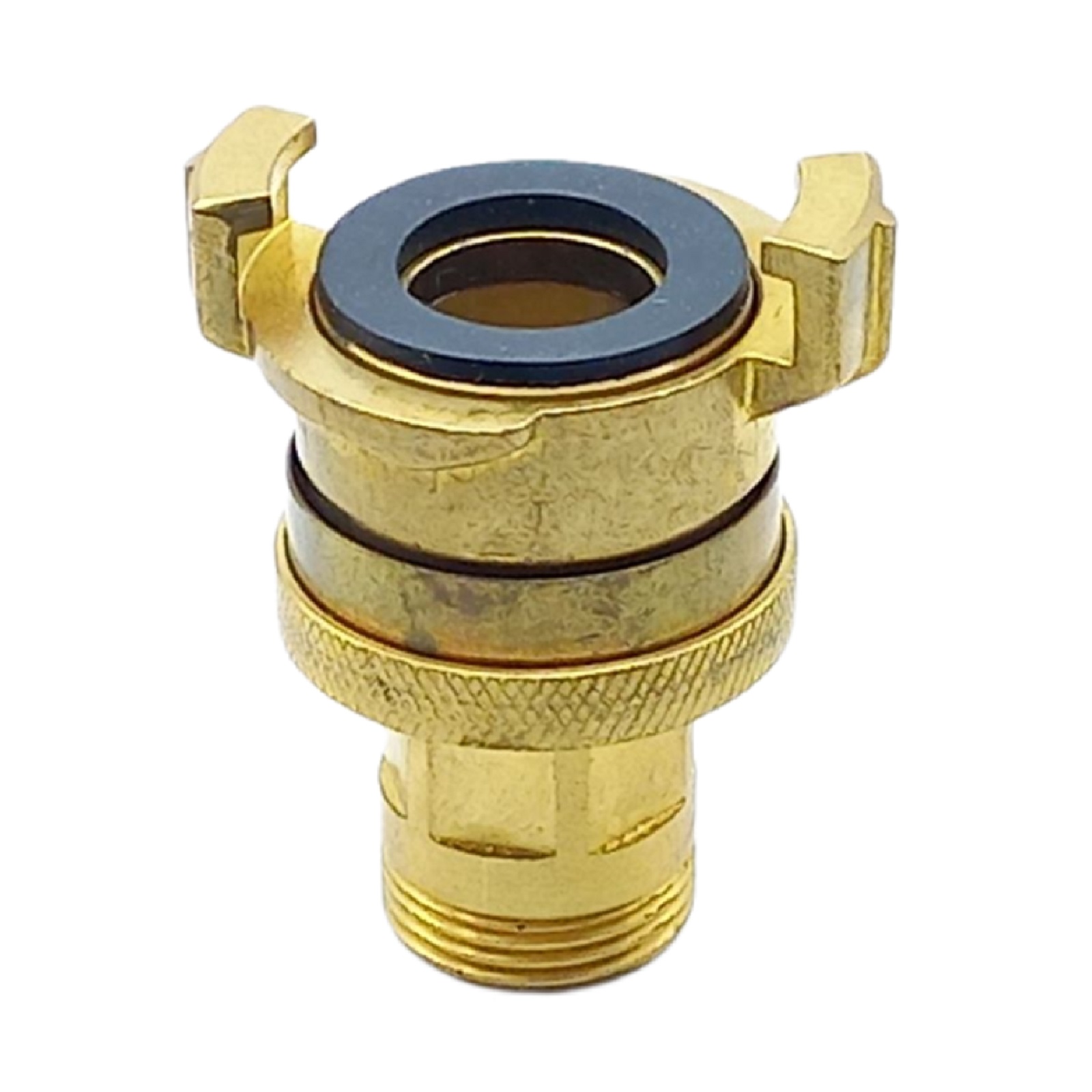3/4" AG Schlauch Schnell Kupplung Außengewinde mit Kontermutter Messing (GEKA kompatibel) - PN 25 bar