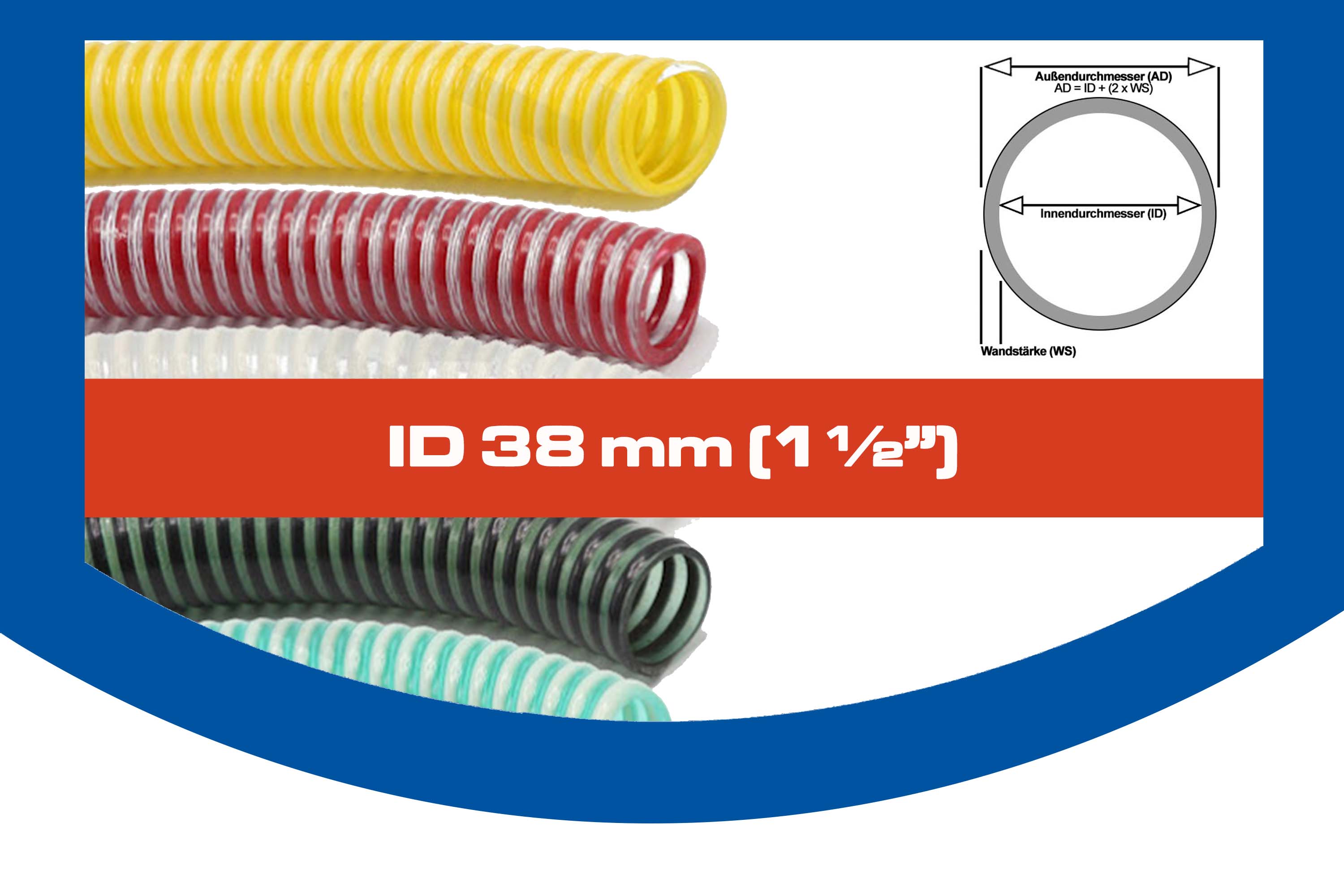 ID 38 mm (1 1/2")