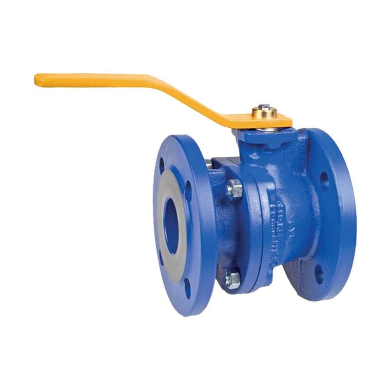 DN 20 Flansch Kugelhahn 2-teilig Gussgehäuse Kugel Messing DVGW Gas - PN 16 bar