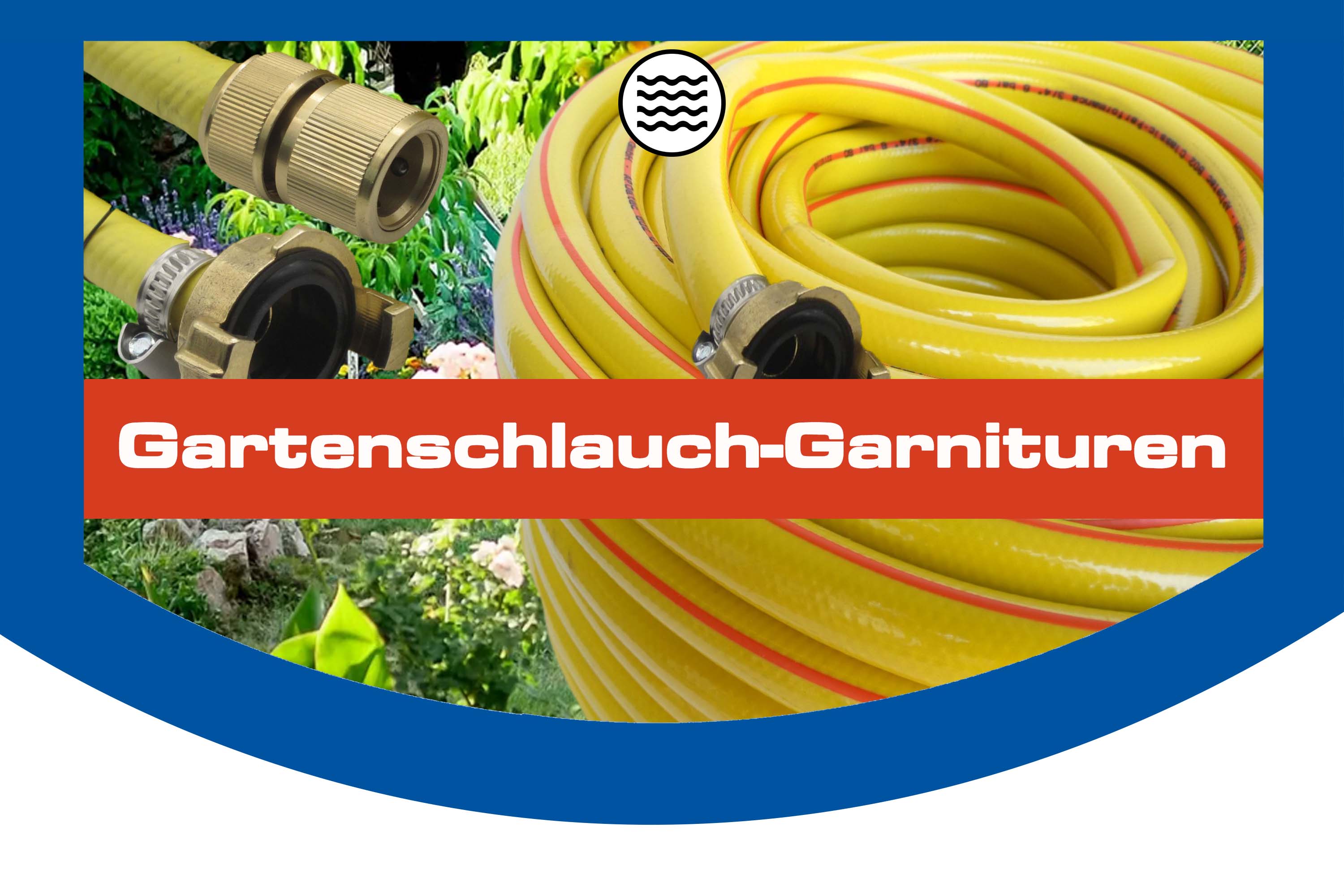 Gartenschlauch-Garnituren