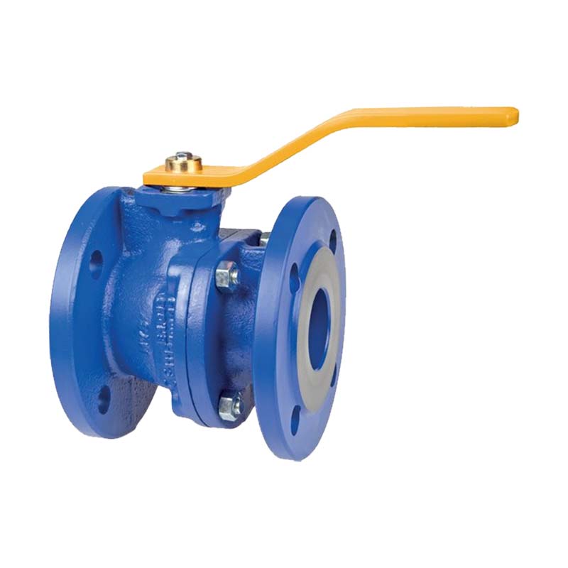 DN 20 Flansch Kugelhahn 2-teilig Gussgehäuse Kugel Messing DVGW Gas - PN 16 bar
