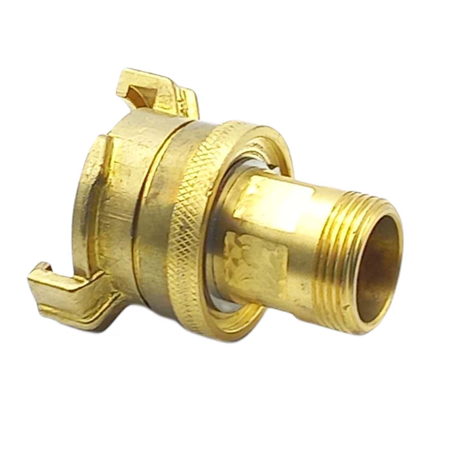 3/4" AG Schlauch Schnell Kupplung Außengewinde mit Kontermutter Messing (GEKA kompatibel) - PN 25 bar
